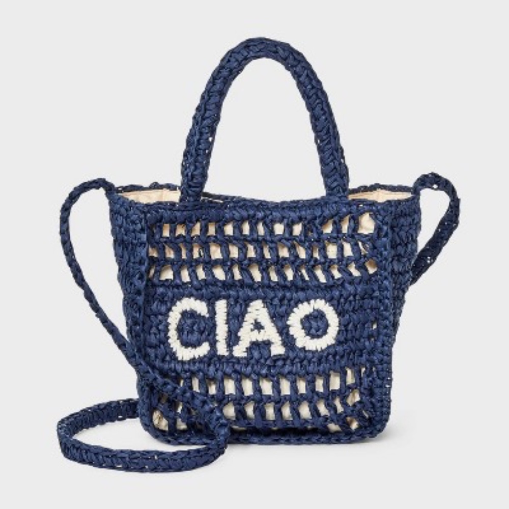 Target Ciao Top Handle Crochet Tote Handbag Universal Thread